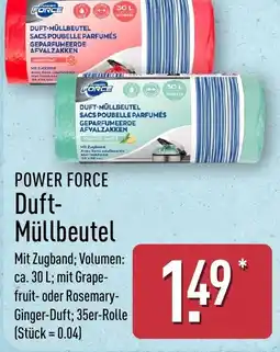 Aldi Nord POWER FORCE Duft- Müllbeutel Angebot