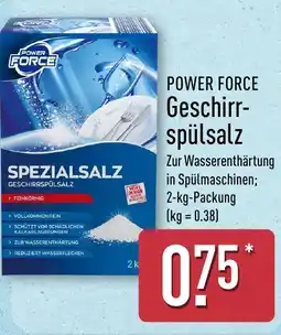Aldi Nord POWER FORCE Geschirrspülsalz Angebot