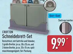 Aldi Nord CROFTON Schneidebrett-Set Angebot