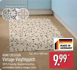 Aldi Nord HOME CREATION Vintage-Vinylteppich Angebot