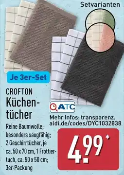 Aldi Nord CROFTON Küchentücher Angebot