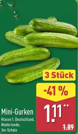 Aldi Nord Mini-Gurken Angebot