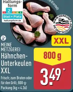 Aldi Nord MEINE METZGEREI Hähnchen Unterkeulen XXL Angebot