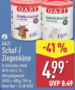 Aldi Nord GAZI Schaf-/ Ziegenkäse Angebot