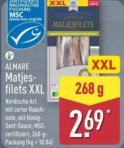 Aldi Nord ALMARE Matjesfilets XXL Angebot