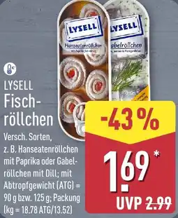 Aldi Nord LYSELL Fischröllchen Angebot