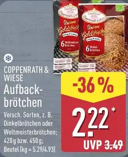 Aldi Nord COPPENRATH & WIESE Aufback brötchen Angebot