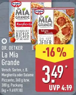 Aldi Nord DR. OETKER La Mia Grande Angebot