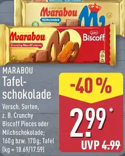 Aldi Nord MARABOU Tafel schokolade Angebot