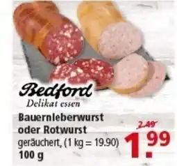 Multi Markt Bedford Bauernleberwurst oder Rotwurst Angebot