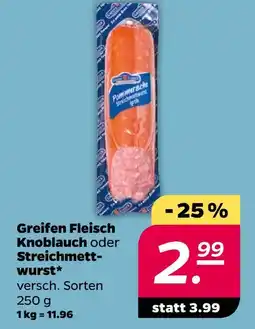 NETTO Greifen fleisch knoblauch oder streichmettwurst Angebot