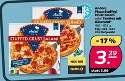 NETTO Andoni pizza stuffed crust salami Angebot
