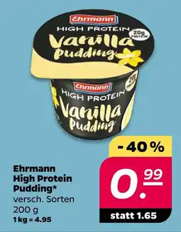NETTO Ehrmann high protein pudding Angebot