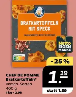 NETTO Chef de pomme bratkartoffeln mit speck Angebot