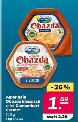 NETTO Alpenhain obazda klassisch oder camembert creme Angebot