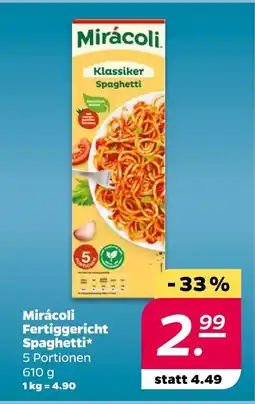 NETTO Mirácoli fertiggericht spaghetti Angebot