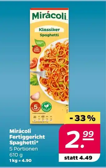 NETTO Mirácoli fertiggericht spaghetti Angebot