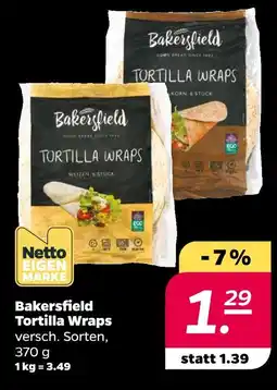 NETTO Bakersfield tortilla wraps Angebot