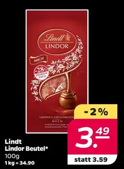 NETTO Lindt lindor beutel Angebot