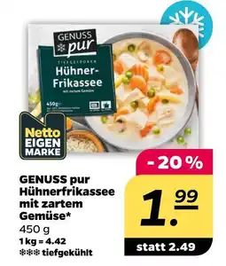 NETTO Genuss pur hühnerfrikassee mit zartem gemüse Angebot