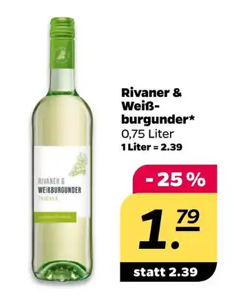 Netto Rivaner & weißburgunder Angebot