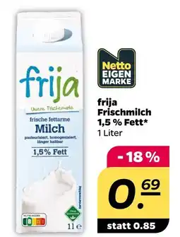 NETTO Frija frischmilch 1,5 % fett Angebot