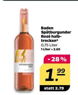 NETTO Baden spätburgunder rosé halbtrocken Angebot