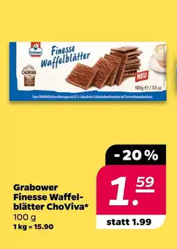 NETTO Grabower finesse waffelblätter choviva Angebot
