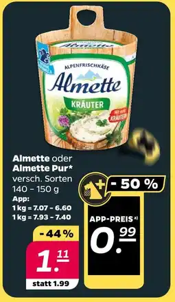NETTO Almette almette oder almette pur Angebot