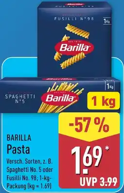 Aldi Nord BARILLA pasta Angebot