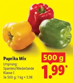 Lidl Paprika Mix Angebot