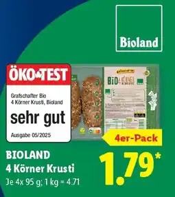 Lidl BIOLAND 4 Körner Krusti Angebot