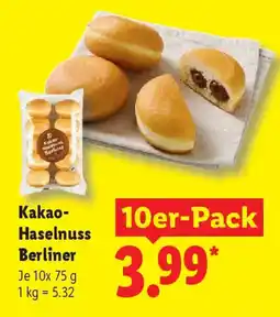 Lidl Kakao Haselnuss Berliner Angebot