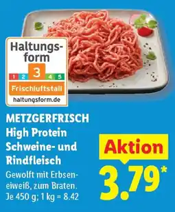 Lidl METZGERFRISCH High Protein Schweine- und Rindfleisch Angebot