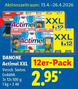 Lidl DANONE Actimel XXL Angebot