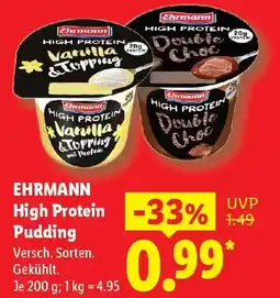 Lidl EHRMANN High Protein Pudding Angebot