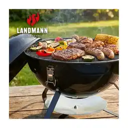 Netto Marken-Discount LANDMANN Holzkohle-Kugelgrill 36cm schwarz Angebot