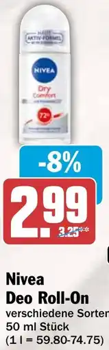 HIT Nivea Deo Roll-On Angebot