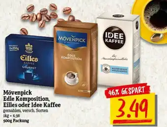 nah & gut Movenpick Edle Komposition, Eilles o. Idee Kaffee 500g Angebot