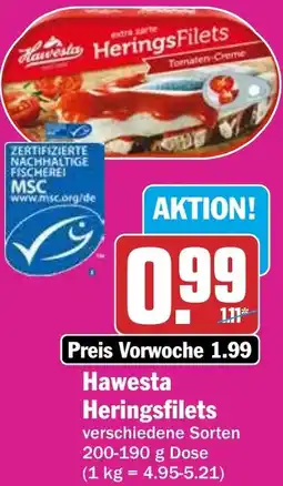 HIT Hawesta Heringsfilets Angebot
