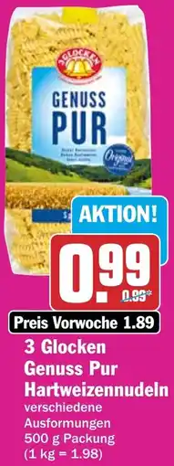 HIT 3 Glocken Genuss Pur Hartweizennudeln Angebot