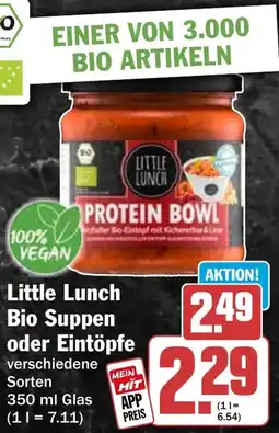 HIT Little Lunch Bio Suppen oder Eintöpfe Angebot