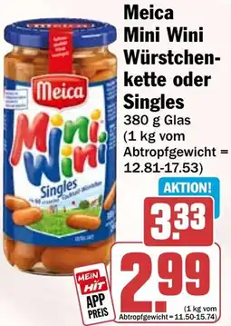 HIT Meica Mini Wini Würstchenkette oder Singles Angebot