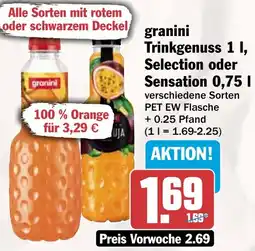 HIT granini Trinkgenuss, Selection oder Sensation Angebot