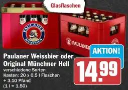 HIT Paulaner Weissbier oder Original Münchner Hell Angebot