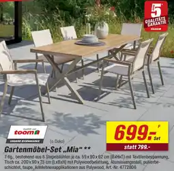 toom Baumarkt Gartenmöbel-Set ,,Mia" Angebot