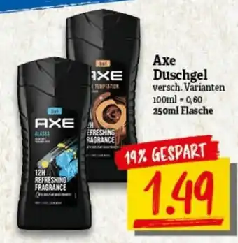 nah & gut Axe Duschgel 250ml Angebot