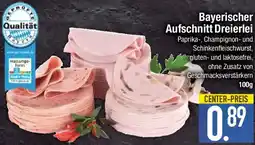 E-Center Bayerischer Aufschnitt Dreierlei Angebot