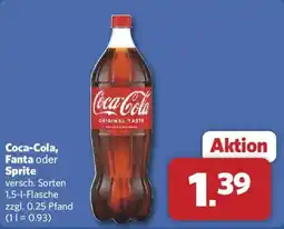 Combi Coca-Cola, Fanta oder Sprite Angebot