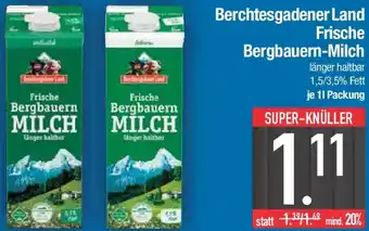 E-Center Berchtesgadener Land Frische Bergbauern-Milch Angebot